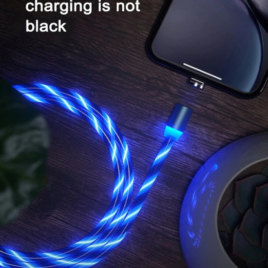 Magnetic Light LED Cable Micro USB Fast  Charging