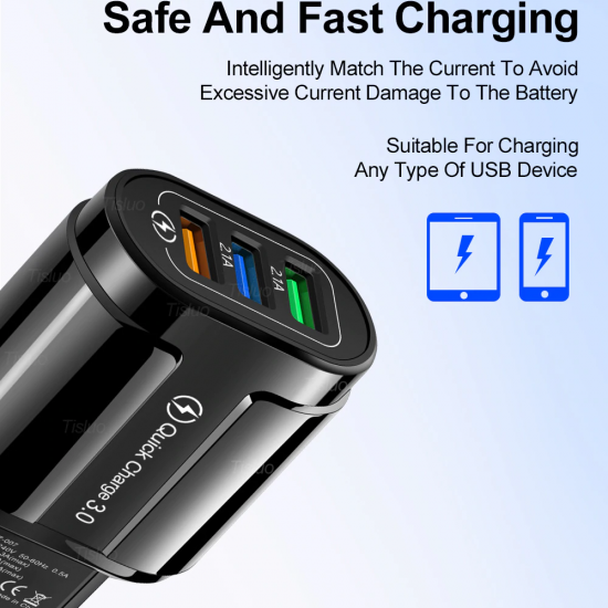 GTWIN 3 USB Fast Charger Quick Charge 3.0