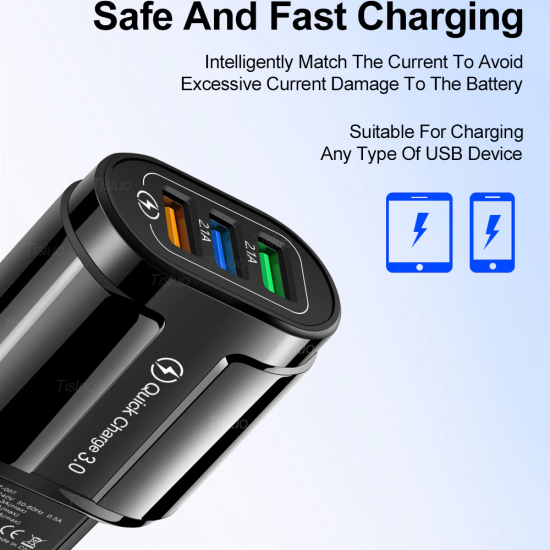 GTWIN 3 USB Fast Charger Quick Charge 3.0 GTWIN 3 USB Fast Charger Quick Charge 3.0