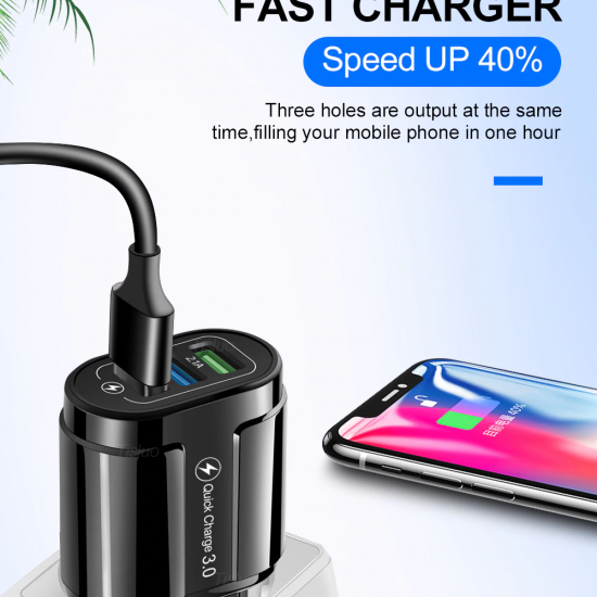 GTWIN 3 USB Fast Charger Quick Charge 3.0 GTWIN 3 USB Fast Charger Quick Charge 3.0