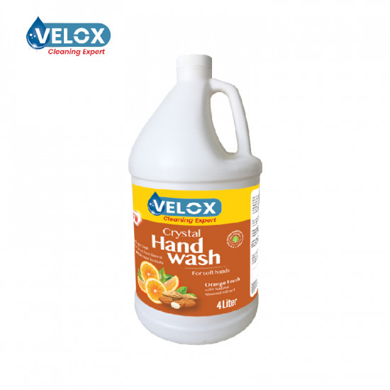 VELOX Cristal Hand Wash with Orange Extract - 4L