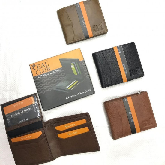 REAL CLUB GENUINE LEATHER MEN'S WALLET