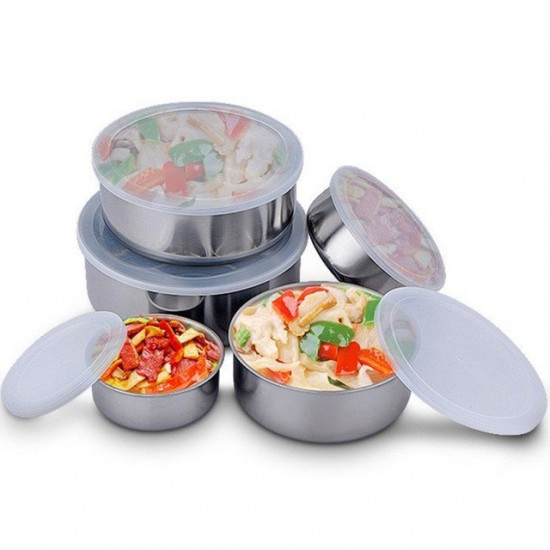 5 Pcs Protect Fresh Box Stainless Steel 5 Pcs Protect Fresh Box Stainless Steel