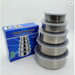 5 Pcs Protect Fresh Box Stainless Steel
