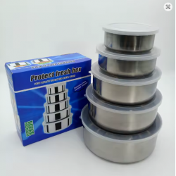 5 Pcs Protect Fresh Box Stainless Steel