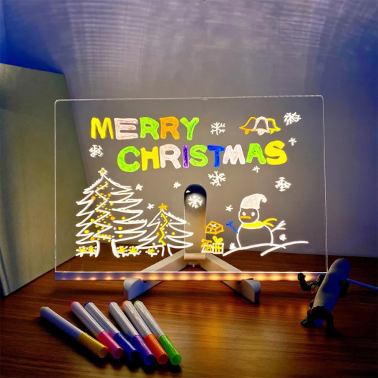 Acrylic Large Led Note Board with Light Acrylic Large Led Note Board with Light