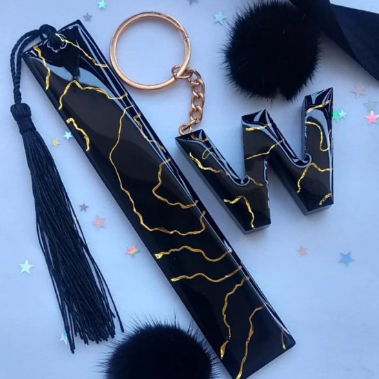 Resin keychin (Pen, Book Mark, Letter) Resin keychin (Pen, Book Mark, Letter)