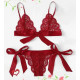 Sexy Silk Triangle Bralette and cheeky