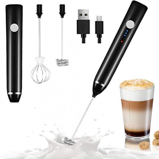 2 in 1 Electric Milk Frother USB Rechargeable