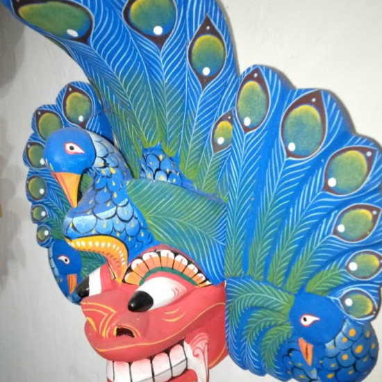 Maura Raksha Mask ( Peacock monster Mask )