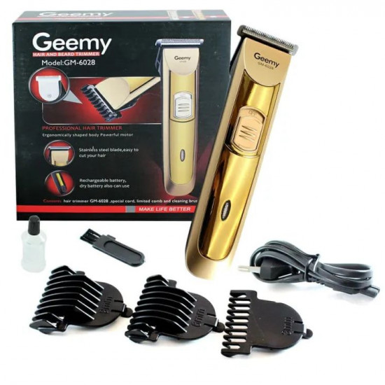 GEEMY GM-6077 RECHARGABLE HAIR/BEARD TRIMMER