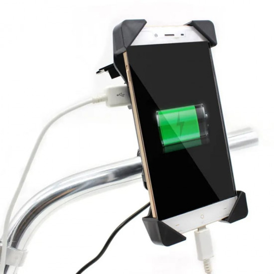 BIKE PHONE HOLDER WITH USB CHARGER