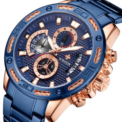 WOOR Luxury Blue Watch Men's