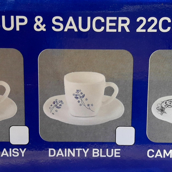 Cup & Saucer 22cl (Vge) (12Pcs) Cup & Saucer 22cl (Vge) (12Pcs)