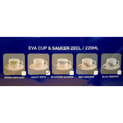 Cup & Saucer 22cl (12Pcs)