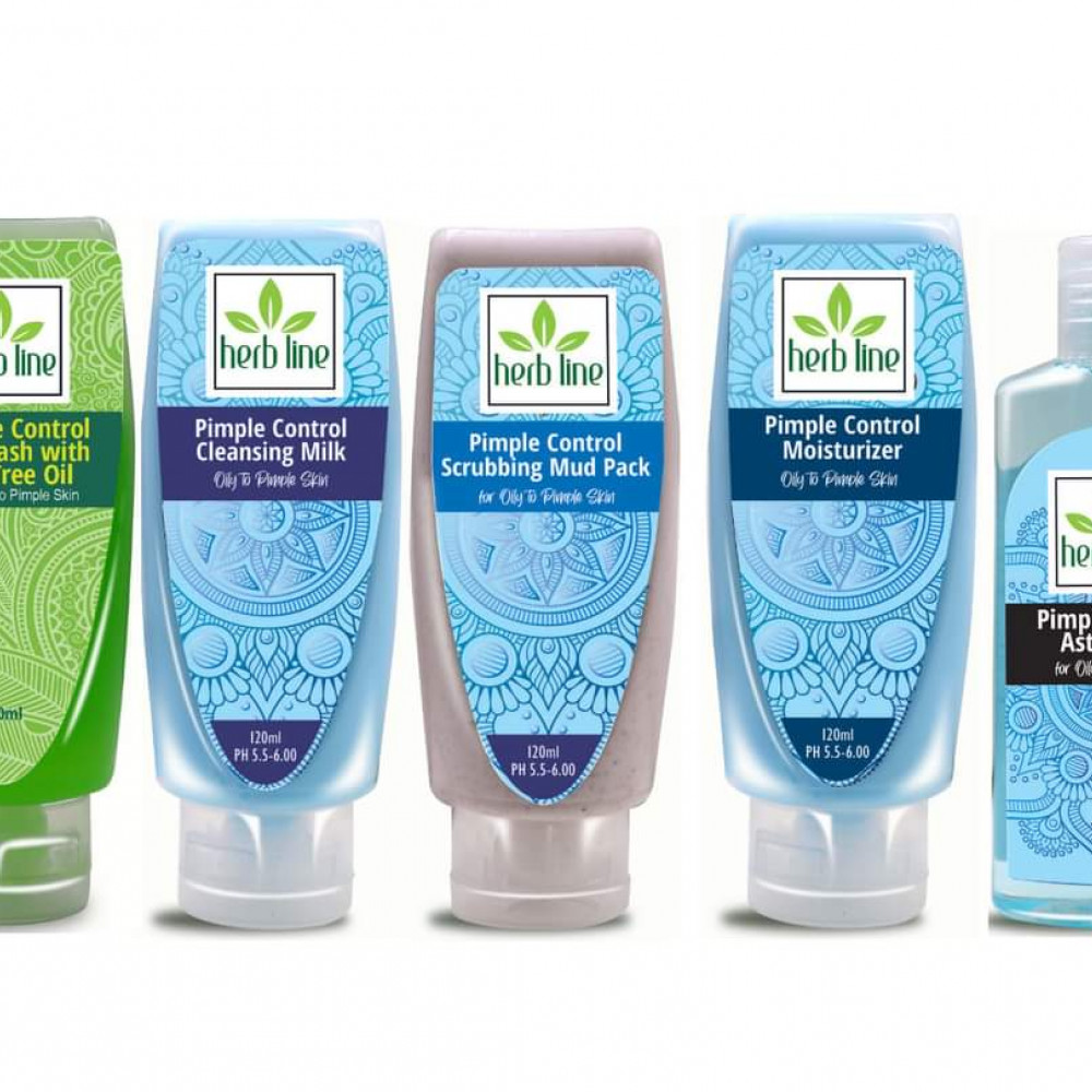 Herb line pimple control facial kit