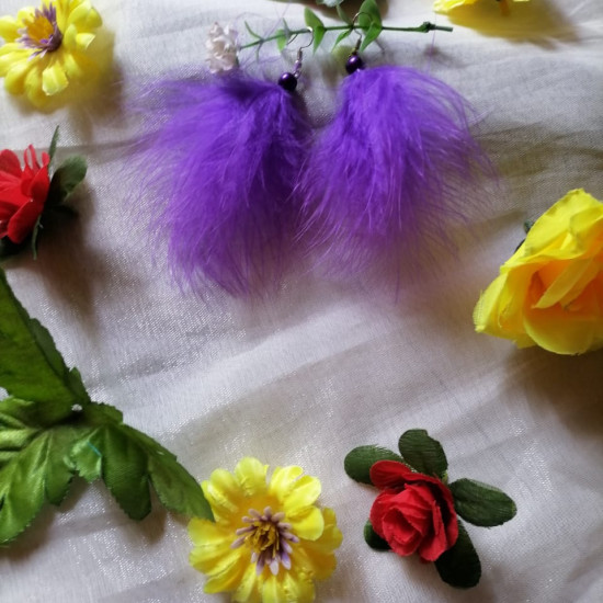 Handmade Feather Earing Handmade Feather Earing