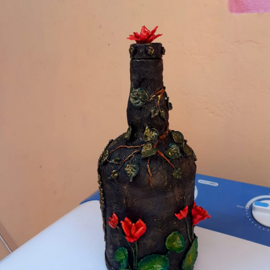 GLASS BOTTLE CRAFT STATUE ART GLASS BOTTLE CRAFT STATUE ART