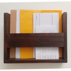 Wooden Mail/Remote Control Organizer.