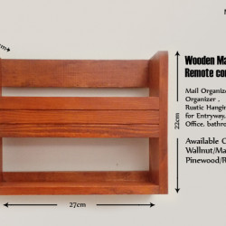 Wooden Mail/Remote Control Organizer.