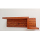 Wooden Wall Decorative Shelf  With Key Hooks.