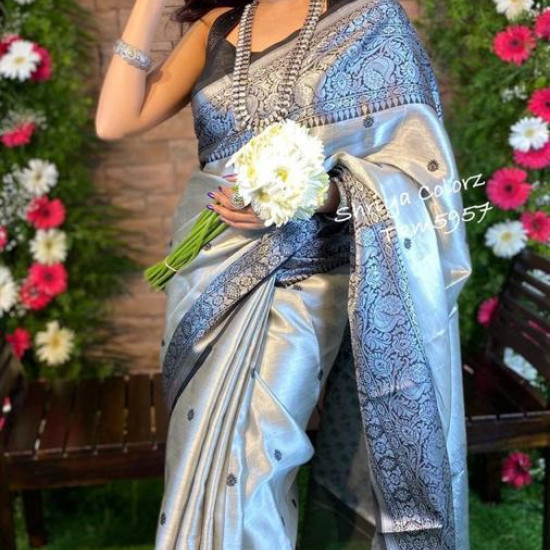 Art silk saree with blouse Art silk saree with blouse