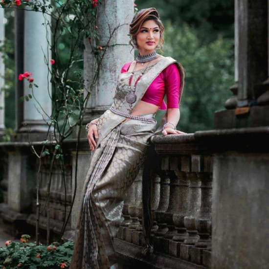 Banarasi Silk Saree with blouce Banarasi Silk Saree with blouce