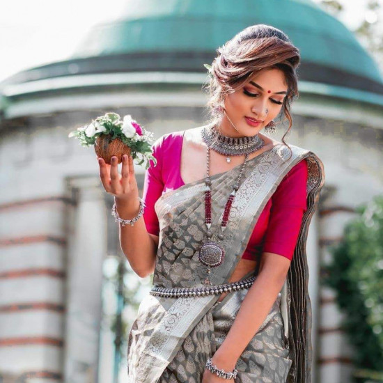 Banarasi Silk Saree with blouce