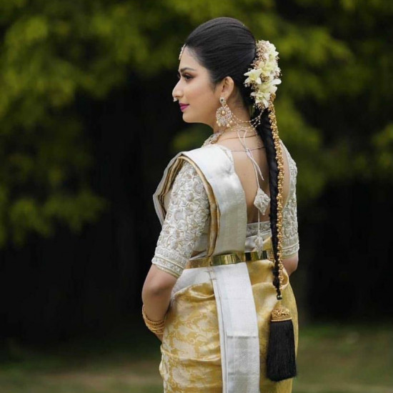 Kanchipuram Gold Saree with Blouce Kanchipuram Gold Saree with Blouce