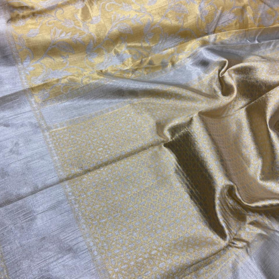 Kanchipuram Gold Saree with Blouce Kanchipuram Gold Saree with Blouce