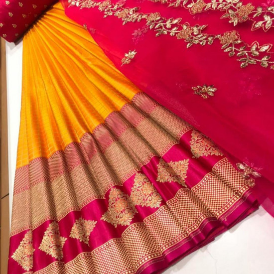 Half Saree Lehanga with blouse Half Saree Lehanga with blouse
