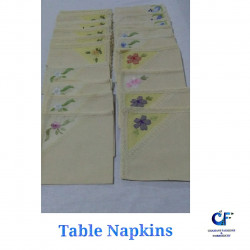 Hand embroidery napkins