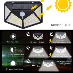 Outdoor 100 LED Solar Power Wall Light
