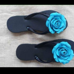 New Rose Design Hand Made Ladies Slippers