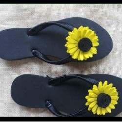 New Sun Flower Design  Ladies Slippers