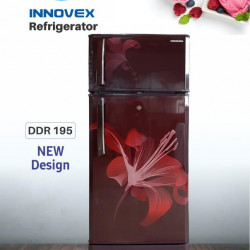 INNOVEX Refrigerator Double Door DDR195 LE MAROON