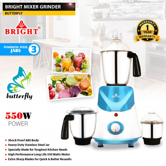 Bright Mixer Grinder -Butterfly  ( BRIGHT )