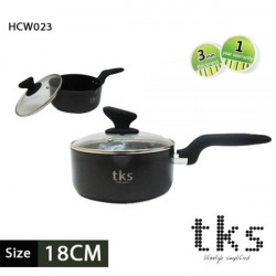 TKS 18cm Non-Stick Sauce Pan – Hard Anodized LE