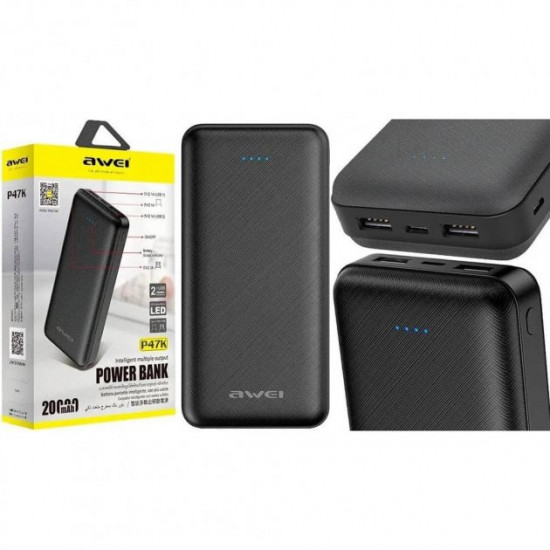Awei P6K 20000mAh Super Fast Charging Power Bank Awei P6K 20000mAh Super Fast Charging Power Bank