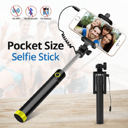 Selfie Stick Wired - Multi Color