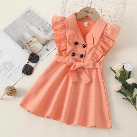 Bowknot Décor Lapel Dress Bowknot Décor Lapel Dress