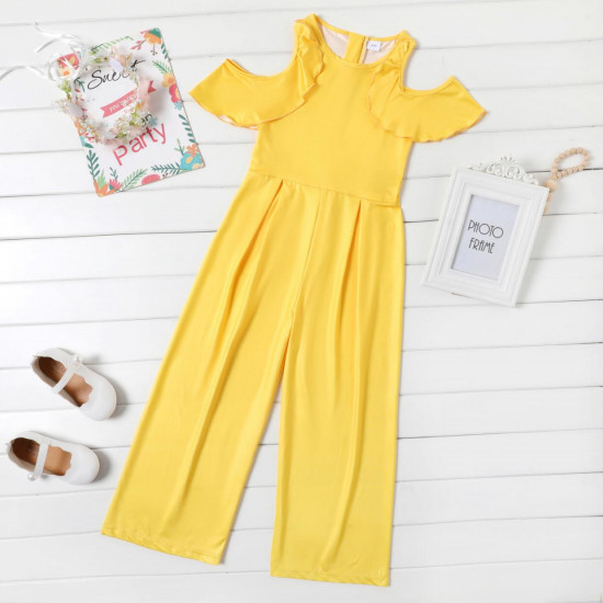 Cold Shoulder Short - Sleeve Jumpsuit Cold Shoulder Short - Sleeve Jumpsuit