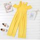 Cold Shoulder Short - Sleeve Jumpsuit Cold Shoulder Short - Sleeve Jumpsuit