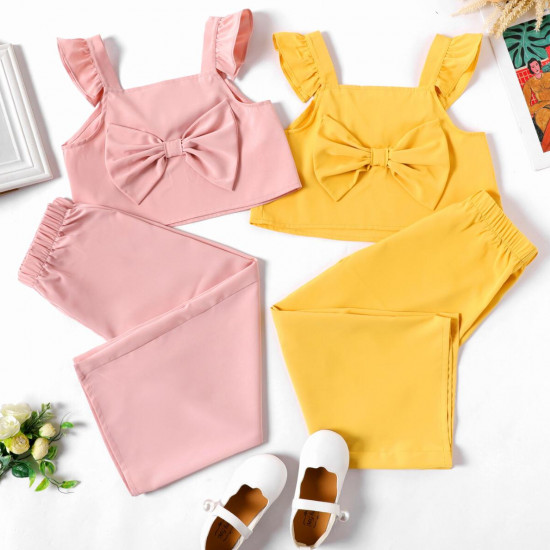 Bowknot Design tank top and elasticize Pant Bowknot Design tank top and elasticize Pant