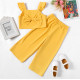 Bowknot Design tank top and elasticize Pant Bowknot Design tank top and elasticize Pant