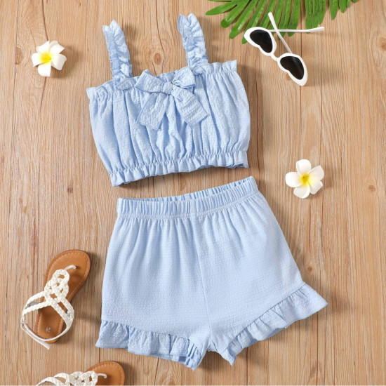 Camisole And Elasticized Shorts Set Camisole And Elasticized Shorts Set