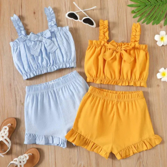 Camisole And Elasticized Shorts Set Camisole And Elasticized Shorts Set