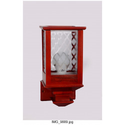 Square wall mounted with crown hood lamp