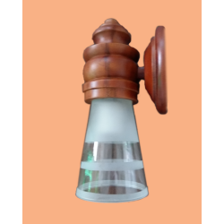 Wall mounted cylindrical Lamp design in glass