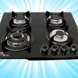 4 BURNER HOB GAS COOKER GLASSTOP